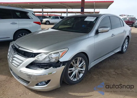 2012 Hyundai Genesis 4.6 z USA, uszkodzony, nr VIN KMHGC4DFXCU175943